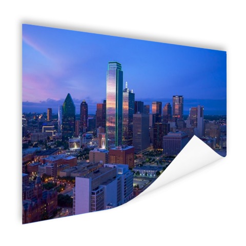 Skyline van Dallas wanddecoratie